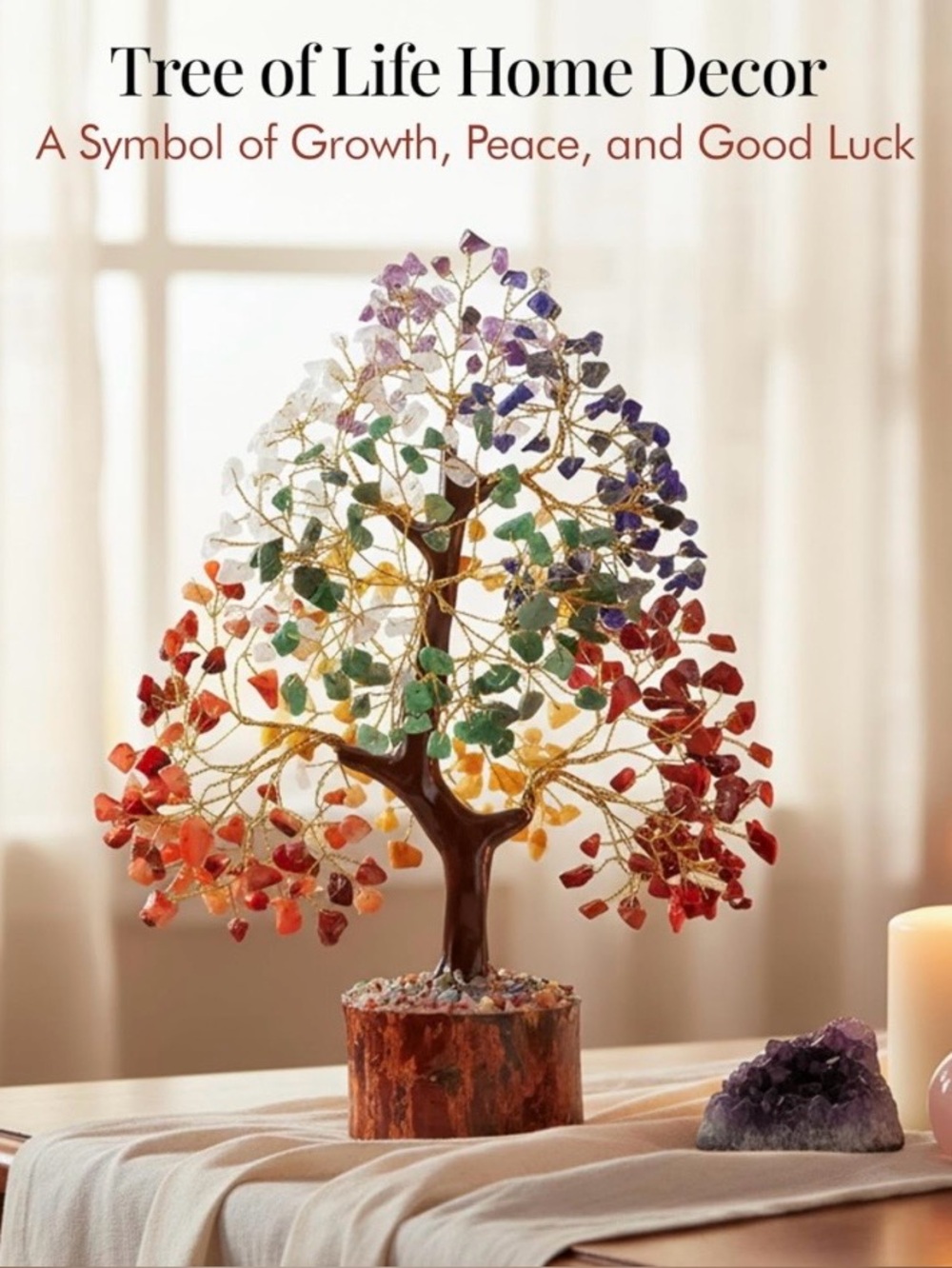 BNIB Chakra Tree of Life Gemstone